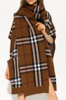 Burberry BROWN Checked wool scarf
