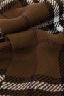 Burberry BROWN Checked wool scarf
