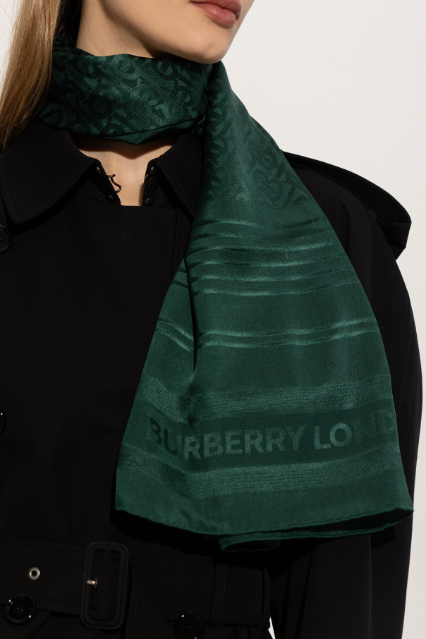 Burberry Silk scarf with logo