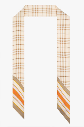 Burberry check-pattern wool-silk cardigan
