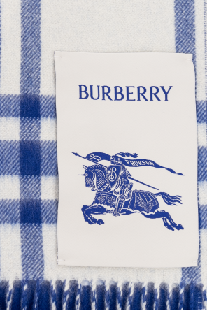 Burberry Gold Reversible cashmere scarf