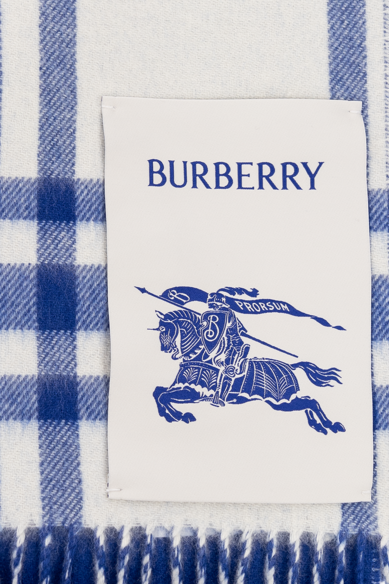 burberry embellished Reversible cashmere scarf