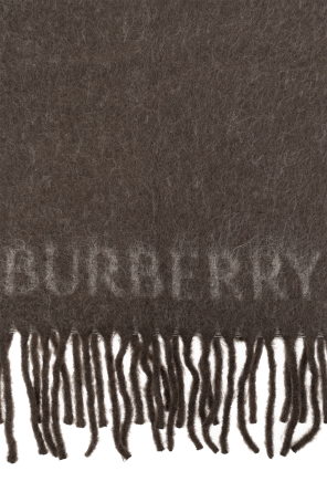 Burberry cuir Scarf with logo