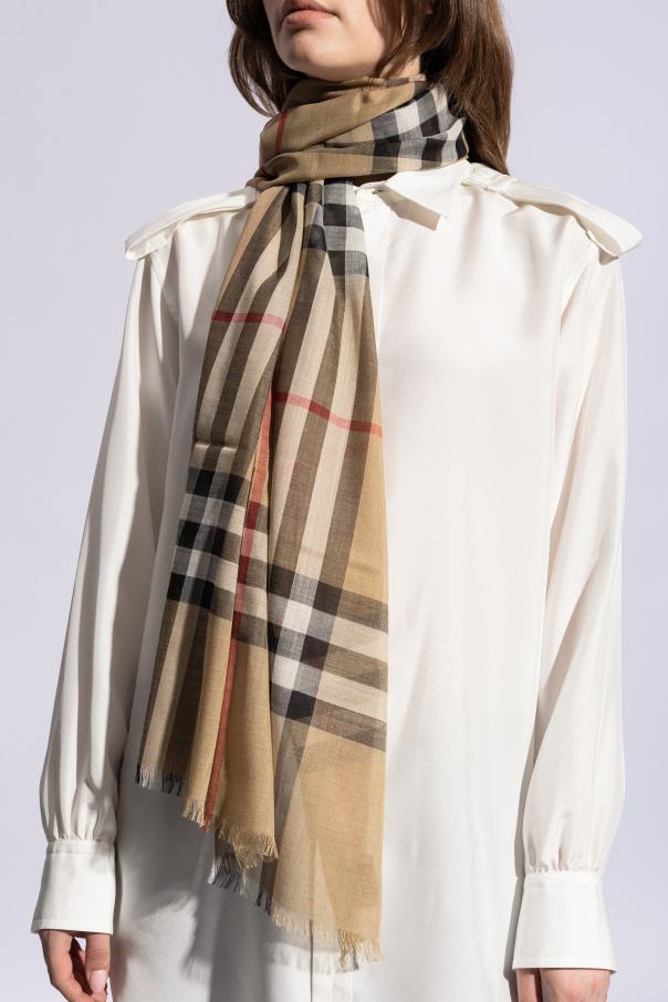 Burberry Check pattern scarf