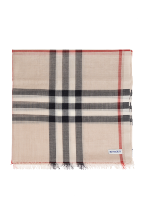 Scarf with a check pattern