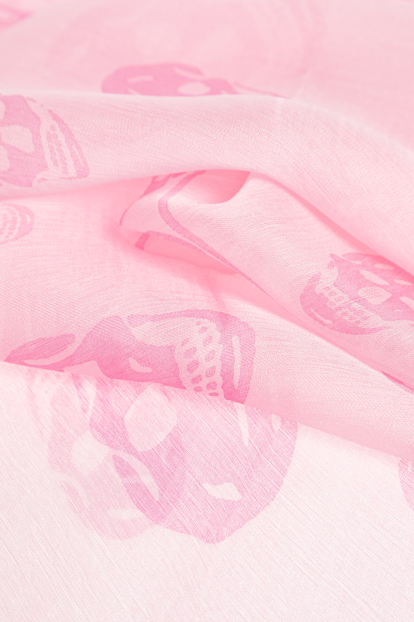 Alexander McQueen Silk scarf with a distinctive skull motif
