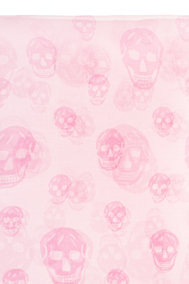 Alexander McQueen Silk scarf with a distinctive skull motif