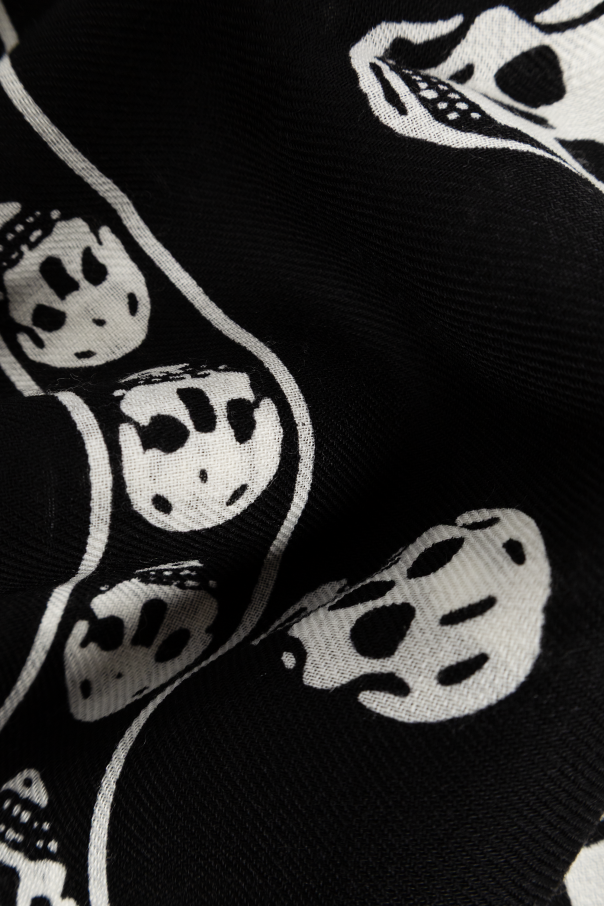 Alexander McQueen Wollschal mit Totenkopf-Motiv