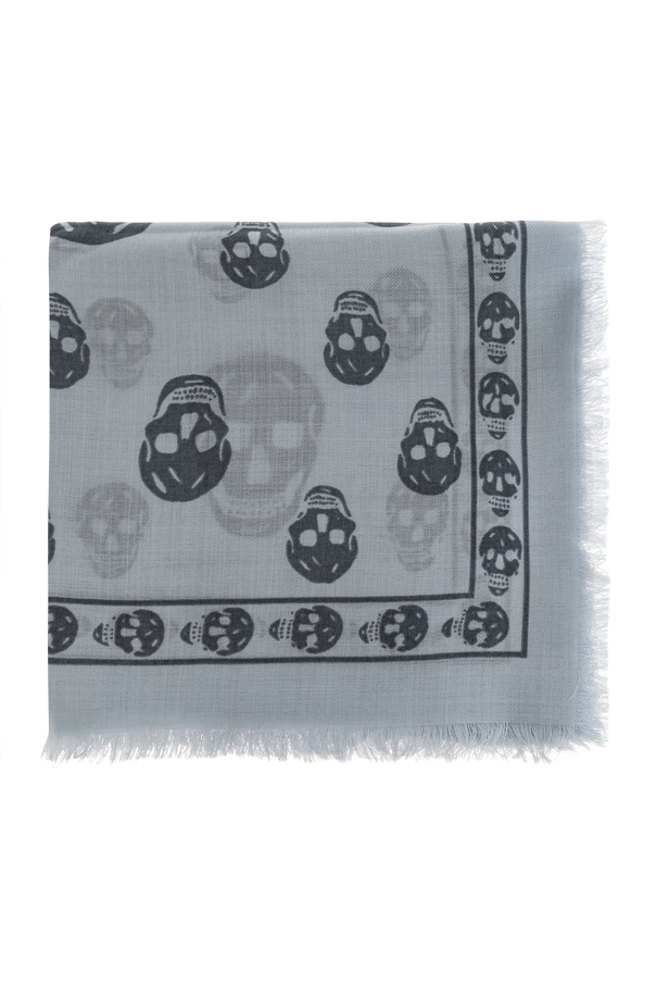 Wool scarf with raw edge od Alexander McQueen