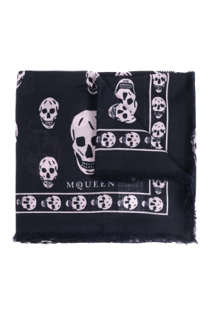 Wool scarf with logo od Alexander McQueen
