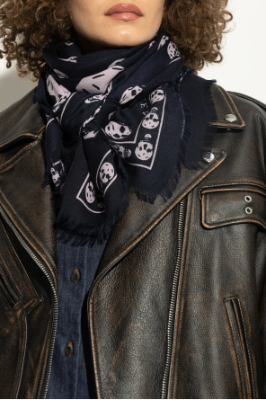 Wool scarf with logo od Alexander McQueen