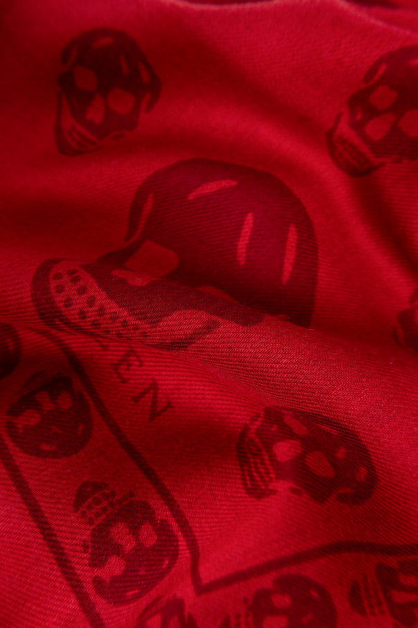 Alexander McQueen Wełniany szal