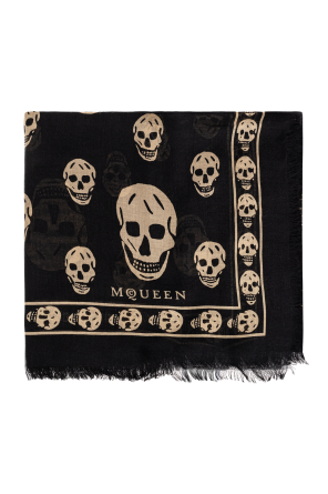 Silk scarf with a distinctive skull motif
