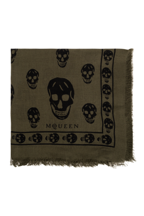 Silk scarf with a distinctive skull motif