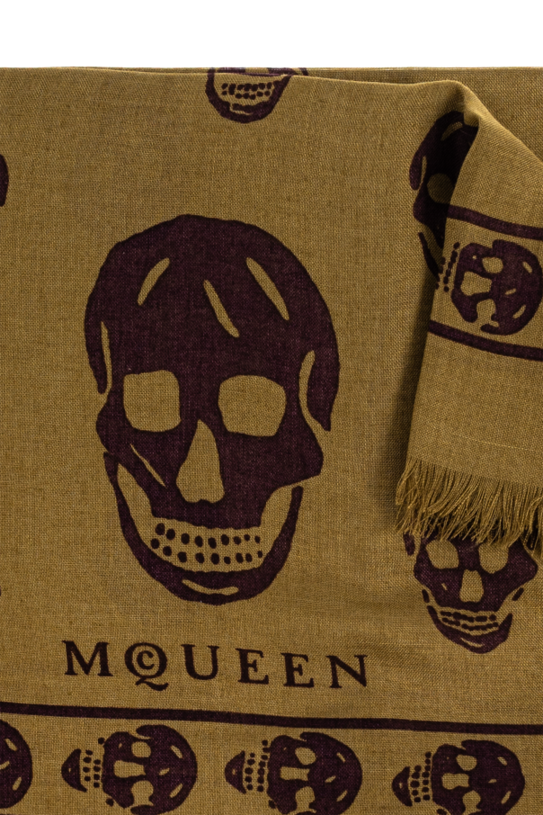 Alexander McQueen Scarf with a distinctive skull motif