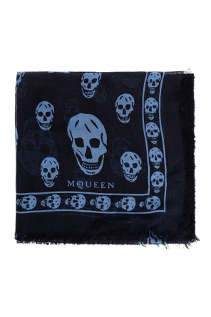 Silk scarf with a distinctive skull motif