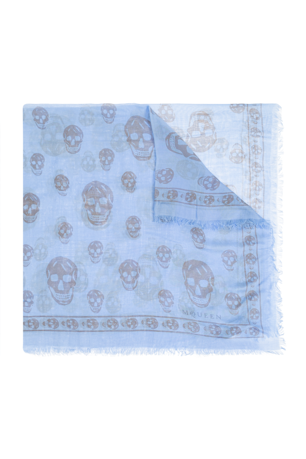 Scarf with a distinctive skull motif od Alexander McQueen