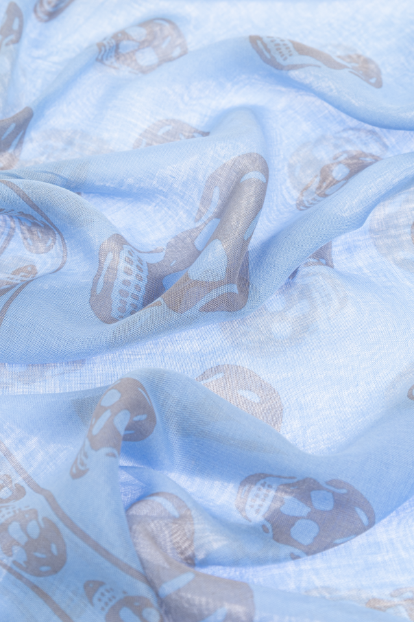 Alexander McQueen Scarf with a distinctive skull motif