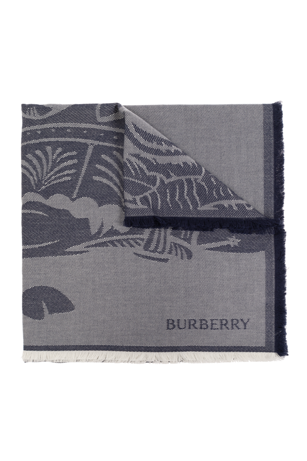 Scarf with logo pattern od Burberry