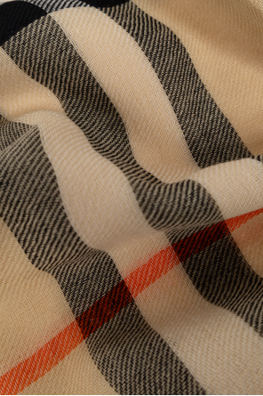 Burberry Wool scarf with check pattern