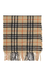 Burberry Kids beige Burberry Kids check pattern scarf