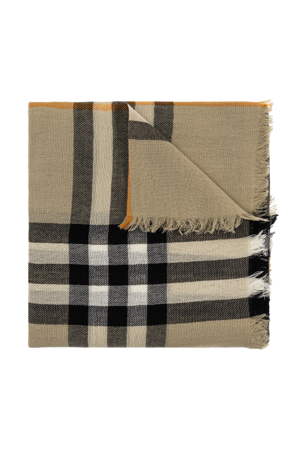 Burberry Check Pattern Scarf