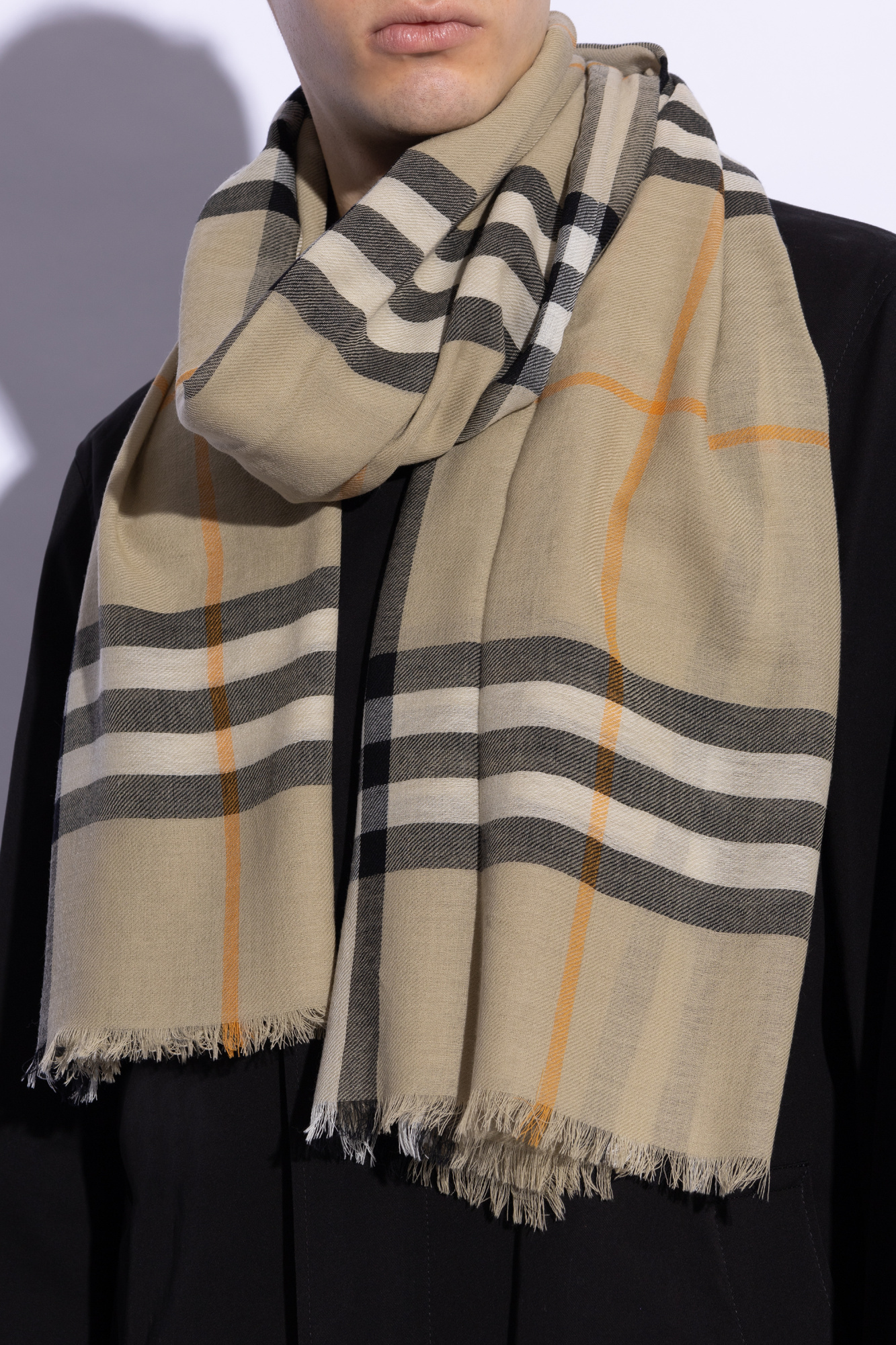 Burberry Check Pattern Scarf