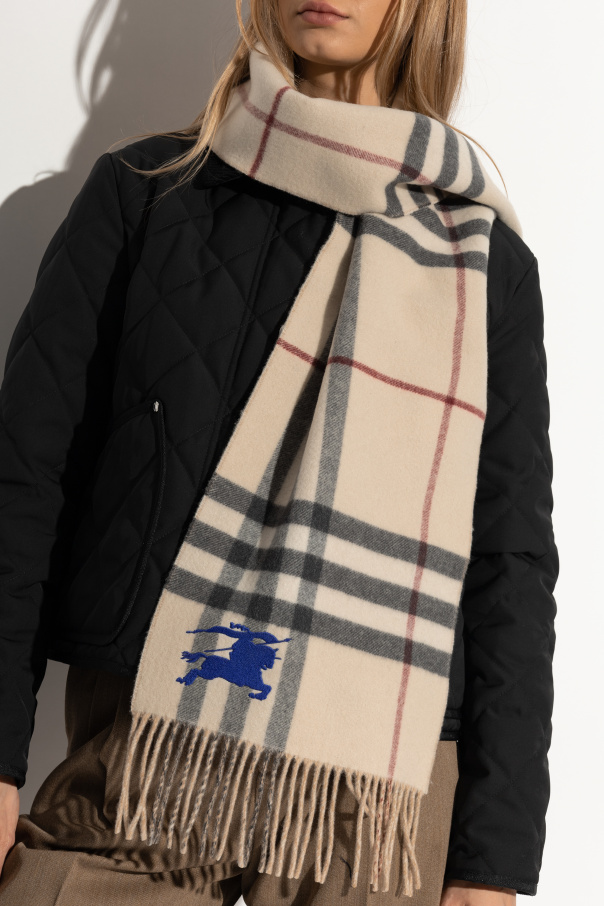 Burberry Bufanda de cachemir con flecos
