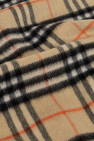 Burberry beige Cashmere scarf with plaid pattern