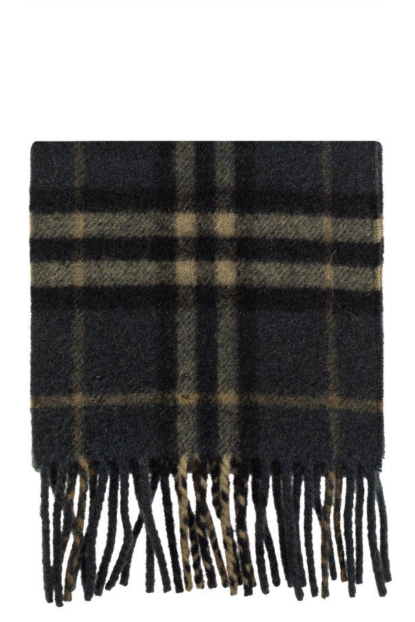 Burberry Cashmere scarf with check pattern