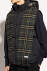 Burberry GREEN Cashmere scarf with check pattern