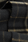 Burberry GREEN Cashmere scarf with check pattern