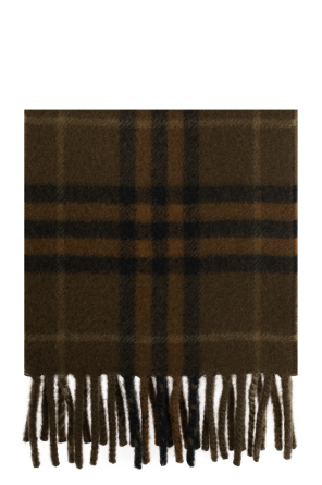 Scarf with check pattern