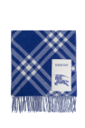 Burberry BLUE Scarf with check pattern