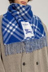 Burberry BLUE Scarf with check pattern