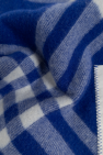 Burberry BLUE Scarf with check pattern
