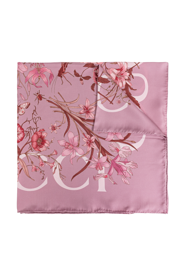 Gucci Silk scarf with floral pattern