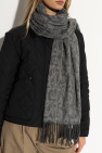Burberry GREY Cashmere scarf with fringes