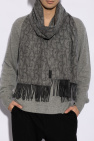 Burberry GREY Cashmere scarf with fringes