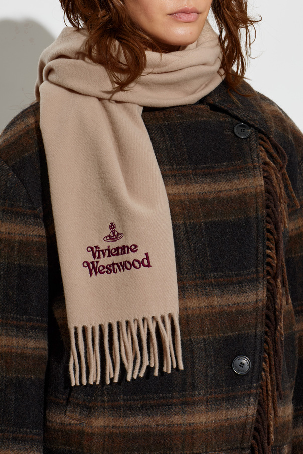 Vivienne Westwood Wełniany szal z logo