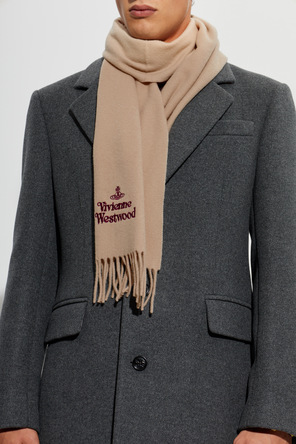 Vivienne Westwood Wełniany szal z logo