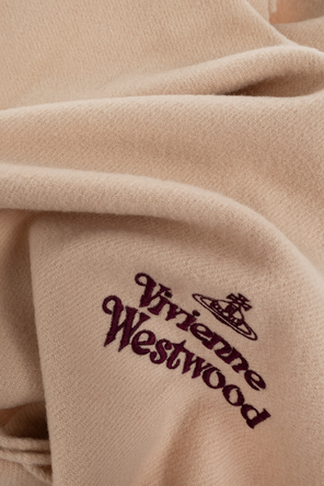 Vivienne Westwood Wełniany szal z logo