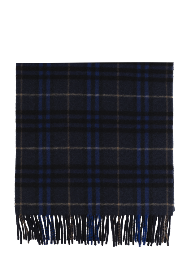 Burberry Cashmere scarf with check pattern