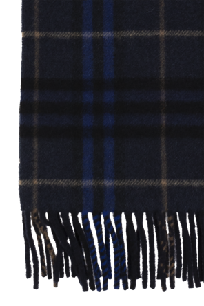 Burberry Cashmere scarf with check pattern