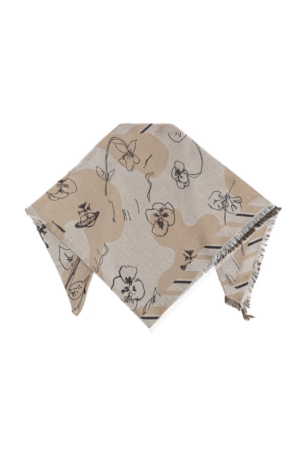 Cotton scarf with monogram od Vivienne Westwood