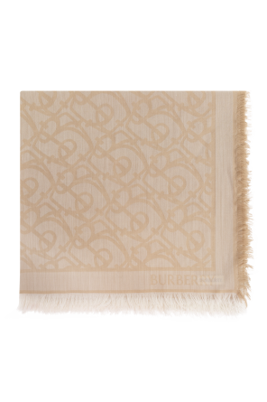 Wool scarf with logo