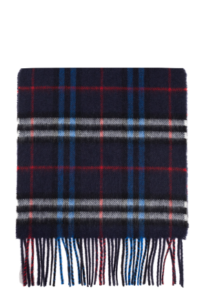 Checked pattern scarf