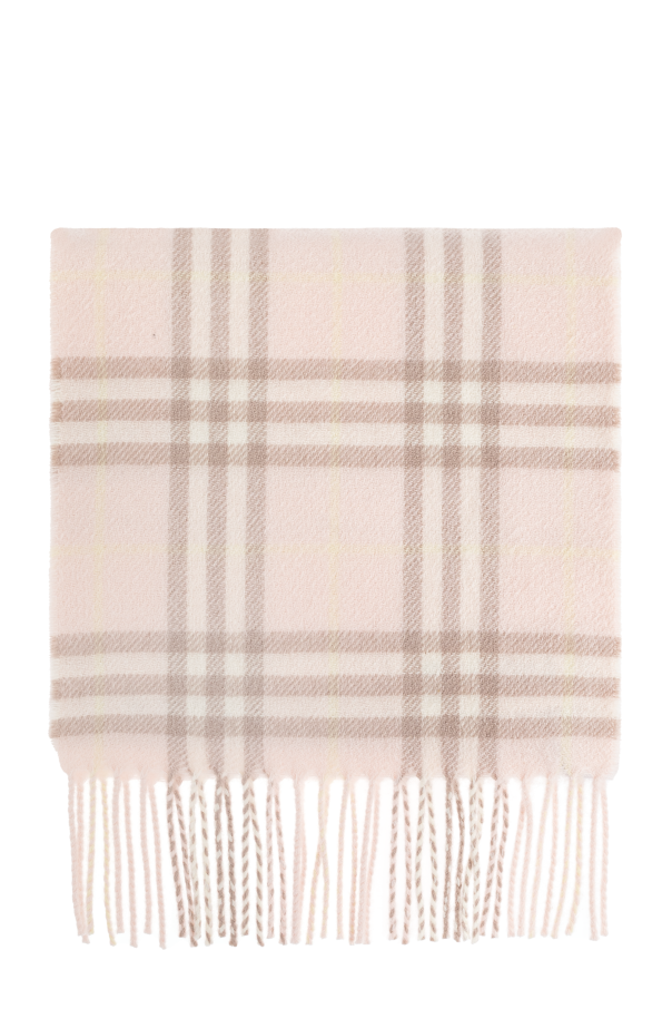 Scarf with a check pattern od Burberry Kids