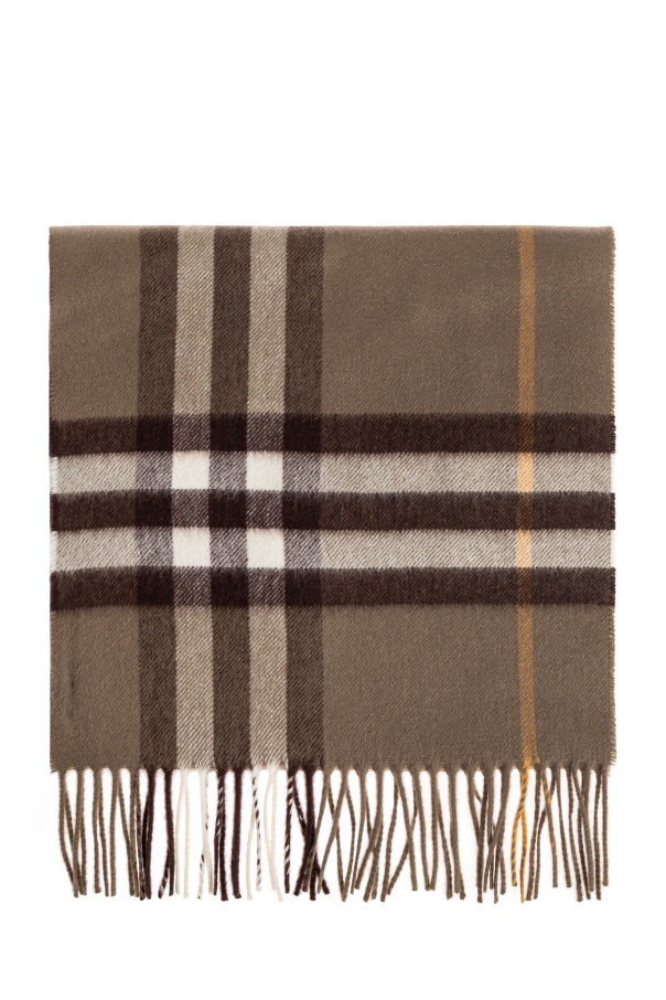 Scarf with a checkered pattern od Burberry