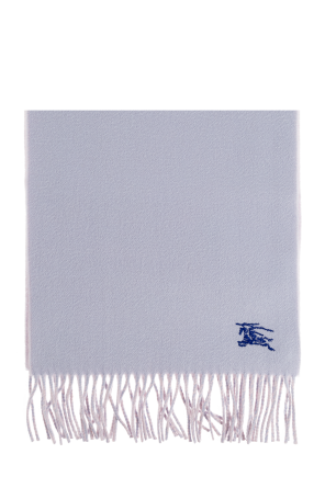 Cashmere scarf with logo